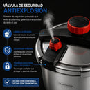 [Llevate 2 y Pagá 1] Olla a Presión UltraChef de Triple Capa de Acero Inoxidable con Asas de Goma | + REGALOS: Kit de Utensilios de Cocina